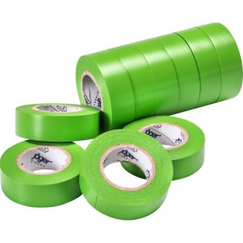 VDE / PVC-Isolierband grün 10 m - 10er Set