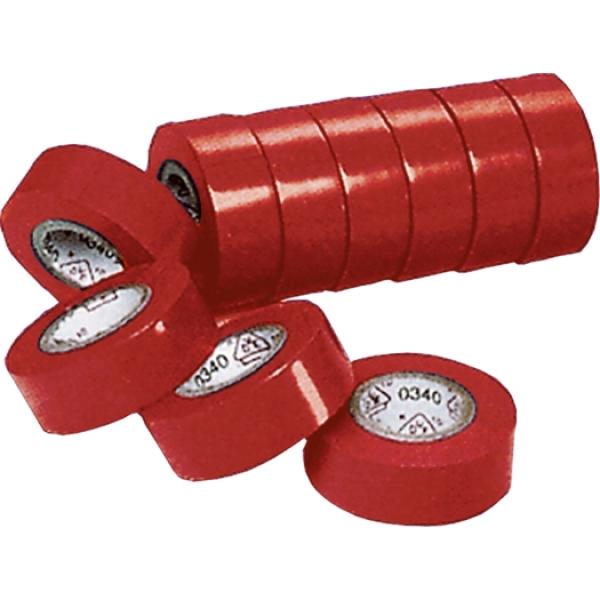 VDE / PVC-Isolierband rot 10 m - 10er Set